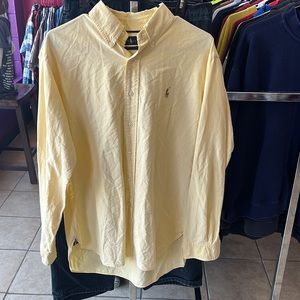 Polo Ralph Lauren Yellow Men's Classic Fit Long Sleeve Oxford Shirt L
